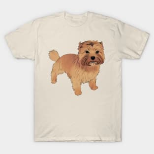 Just A Vintage Norfolk Terrier Dog Mom Cute Puppy T-Shirt